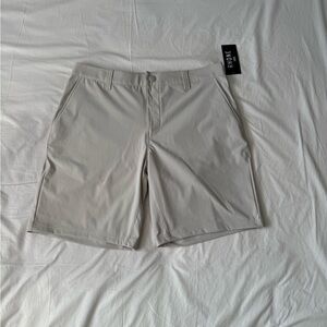 Rhône Commuter Shorts 9” Inseam Stone Flex-Knit Stretch Classic Fit Men’s 32 NWT
